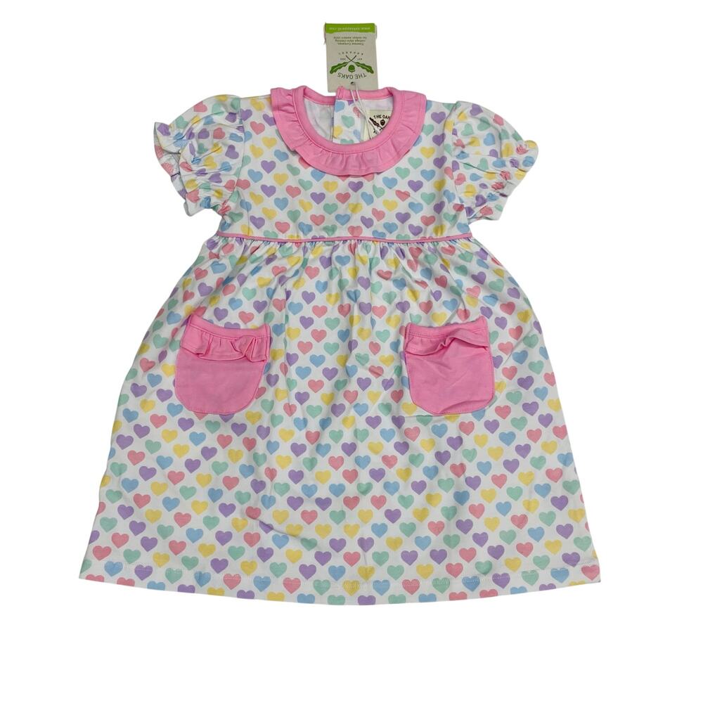 NWT The Oaks Apparel 6Y Heart Dress